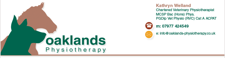 Oaklands Physiotherapy logo and contact details